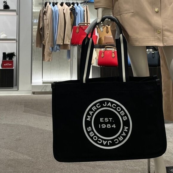 Marc Jacobs Black Denim Tote "EUC" - Picture 15 of 16